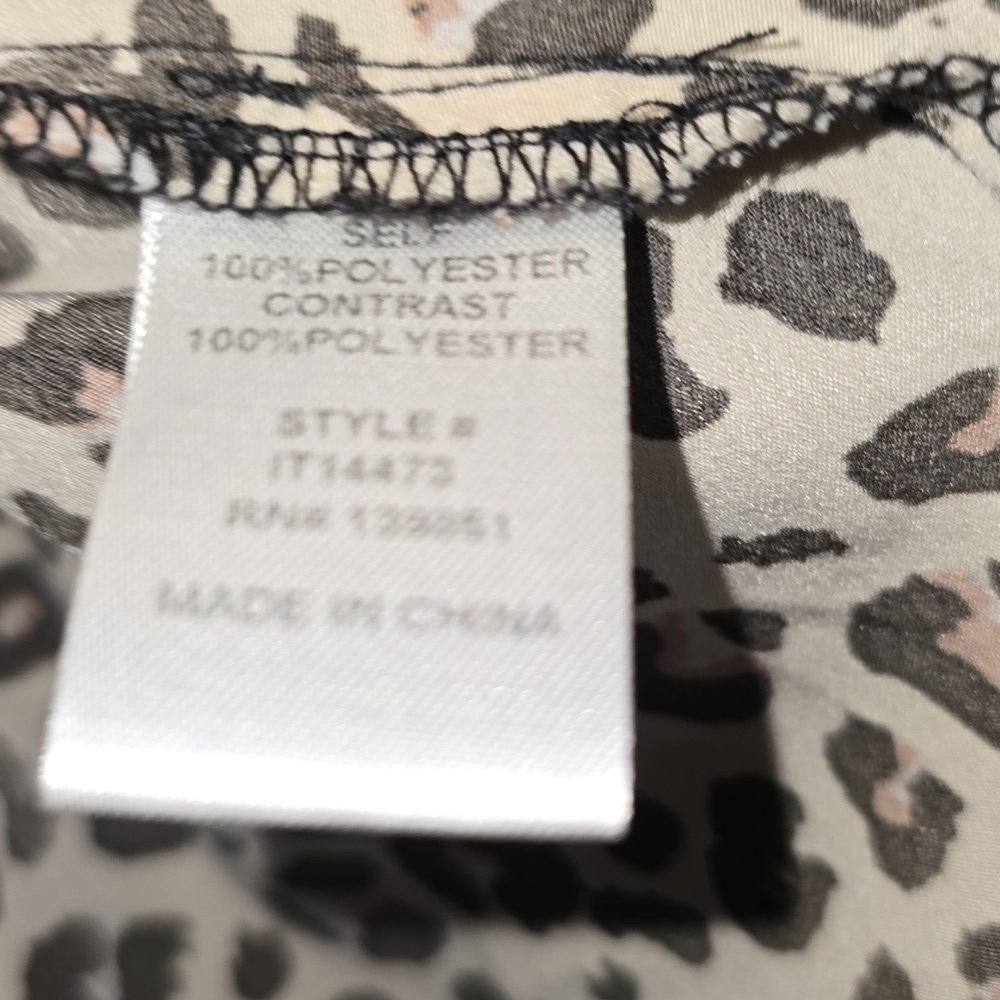 ODDY Multi Color Leopard Sleeve Womens Size M/L - Picture 6 of 9